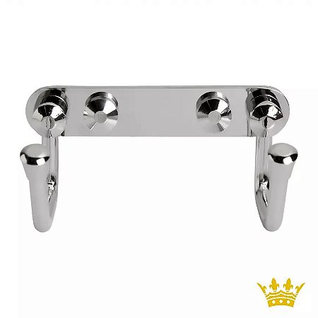 Cabide Luxban Spazio Duplo Cromado 101-CR