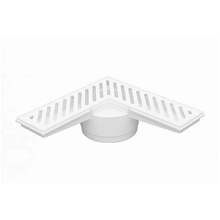 Ralo de Canto com Grelha Astra Branco RCANT1