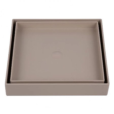 Ralo Oculto Astra 15x15cm Bege
