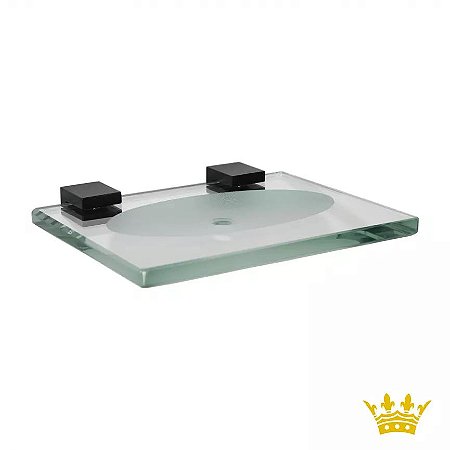 Saboneteira Luxban Aluminium Black 960-PR