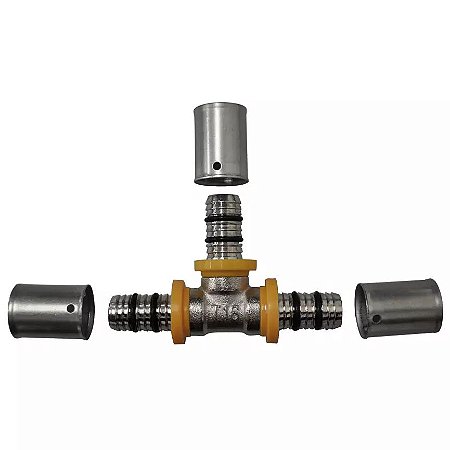 Tee para Mangueira Tubo Gás PEX Astra 16mm GT16A