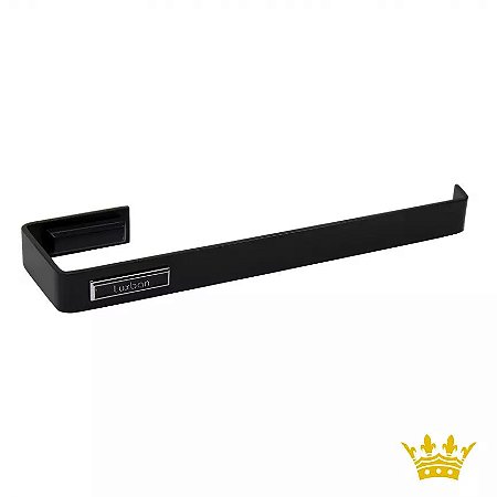 Toalheiro Luxban Aluminium Black 26cm 956-PR