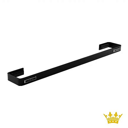 Toalheiro Luxban Aluminium Black 50cm 958-PR