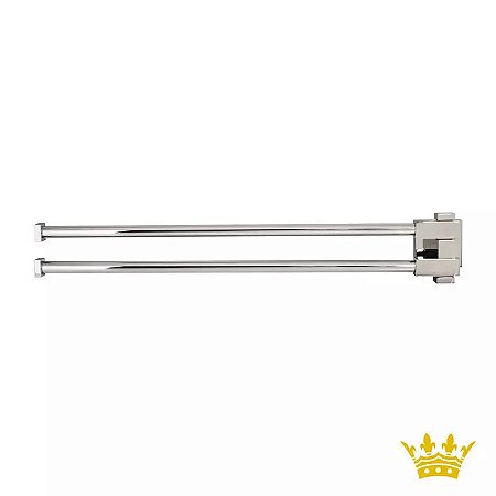 Toalheiro Luxban Elegance 40cm bi-articulado Cromado 411-CR