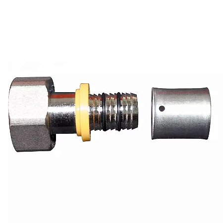 União para Mangueira Tubo Gás PEX Astra 16mm x 1/2" Fêmea Fixa GRH1612A