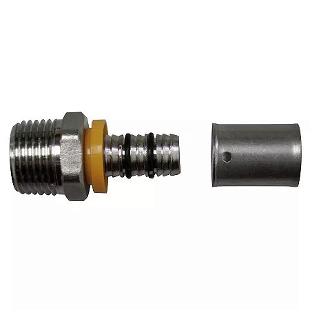 União para Mangueira Tubo Gás PEX Astra 16mm x 1/2" Macho Fixo GRC1612A
