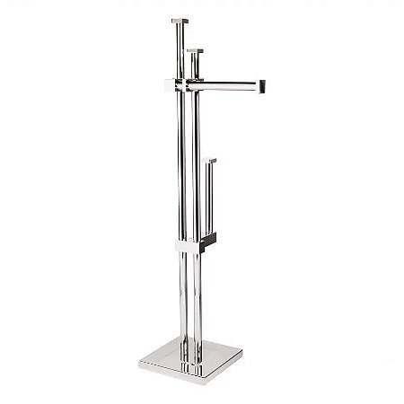 Papeleira Luxban Elegance Chão Com Reserva Cromada 417-CR