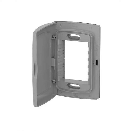 Weg Composé Placa de 3 posições 4x2 com proteção IP54 Cinza