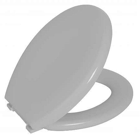 Assento Oval Astra TPK/AS-CZ2 Almofadado Cinza Claro