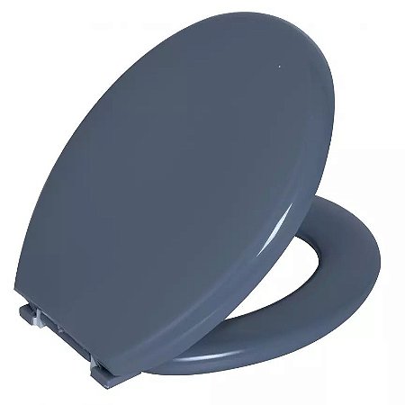 Assento Oval Astra TPK/AS-VD5 Almofadado Cinza Escuro