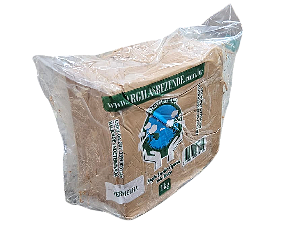 Argila Tabatinga - Pacote C/ 1kg - Vermelha ou Branca