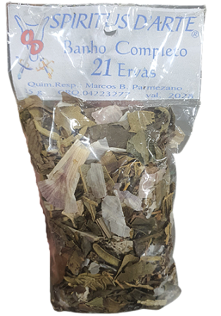 Banho De 21 Ervas Completo - Poderoso P/ Limpeza Espiritual