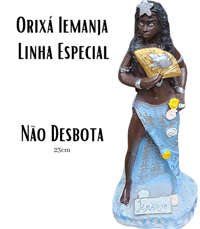 Orixá Iemanja Escultura/imagem Em Gesso 23cm