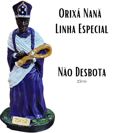 Orixá Nanã Escultura/imagem Em Gesso 23cm