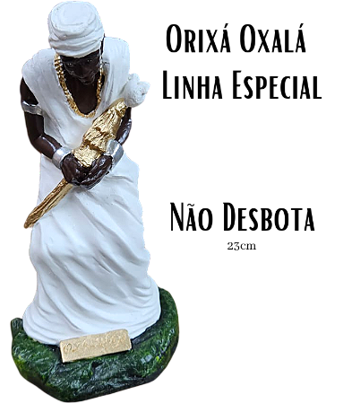 Orixá Oxalá Escultura/imagem Em Gesso 23cm