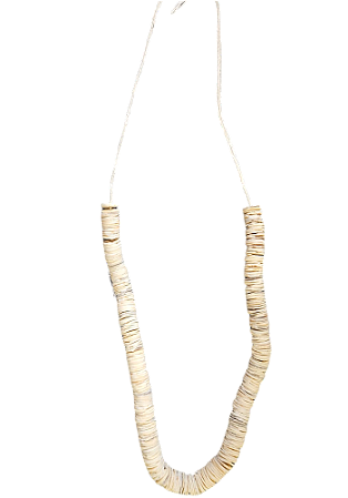 Colar Laguidbá Branco Africano - Candomblé