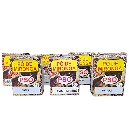 Pó De Mironga P/ Ritos - Chama Dinheiro - Kit C/ 7 Unidades