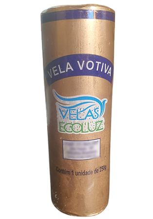 Vela 7 Dias Dourada Umbanda Votiva 250g