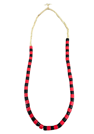 Colar De Exu Vermelho E Preto 28cm - Unidade Vermelho E Preto