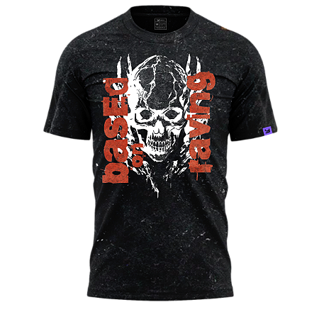 Camiseta Raving Skull Based (Marmorzado)