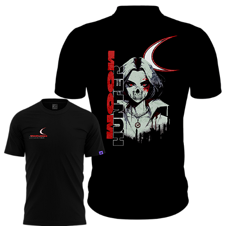 Camiseta Raving Primal Moon Hunter (Preto)