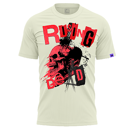 Camiseta Raving Skull Rising (Off white)