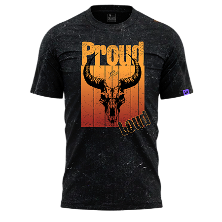 Camiseta Raving Skull Ox (marmorizado)