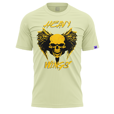 Camiseta Raving Skull Wings (Off-white)
