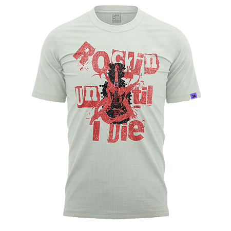 Camiseta Casual Rockin' (Cor Off-White)