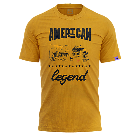 Camiseta Casual Legend (Mostarda)