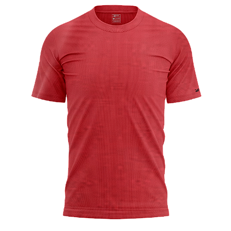 Camiseta Básica Vermelho Estonada 100% Algodão Premium