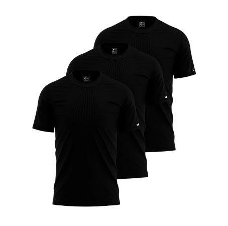 Kit Camisetas Básicas Algodão Sustentável Lisas