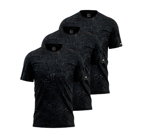 Kit Camisetas Básicas Algodão Sustentável Lisas Estonadas