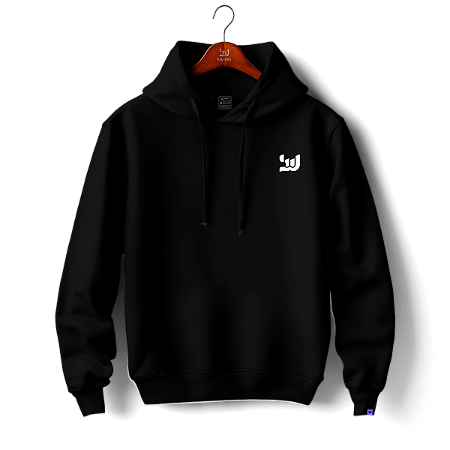 Moletom com capuz e bolsos laterais Raving Básico (Cor preto)