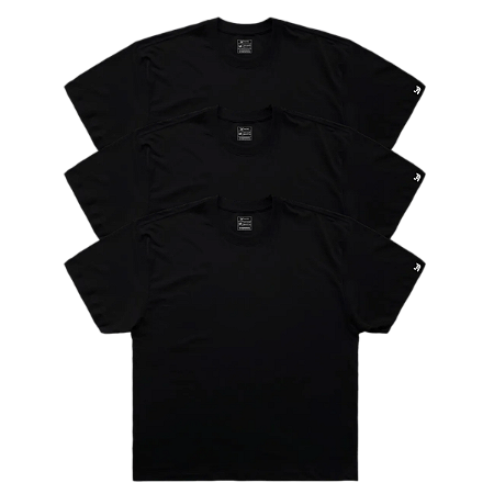 Kit Camisetas Básicas Oversized Algodão Sustentável Lisas