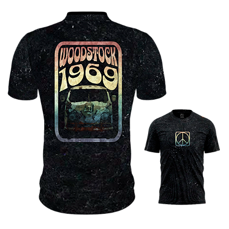 Camiseta Casual Woodstock (Marmorizado)