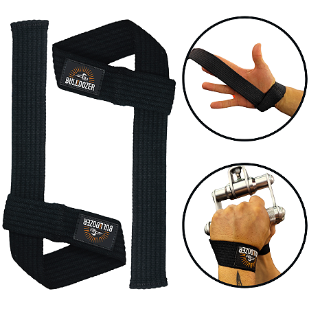 Strap Musculação Super Fita Reforçado Grip Hand Forte Par