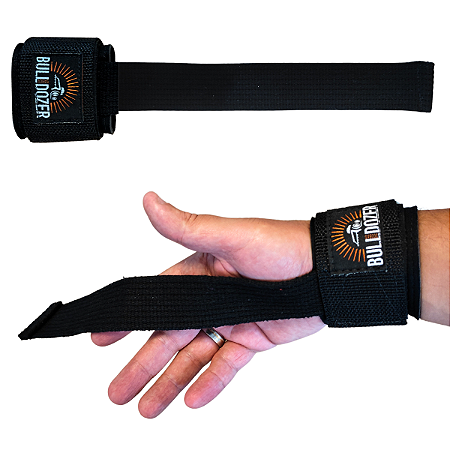 Strap com Munhequeira para Musculação - Par Grip Pro