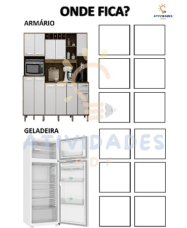 Onde fica - Armário ou Geladeira?