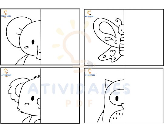 Complete o desenho - Simetria