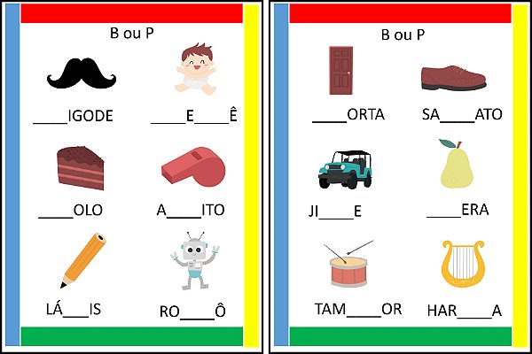 É com B ou P?