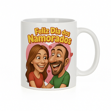 Caneca dia dos namorados personalizada