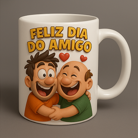 Caneca do dia do amigo personalizada