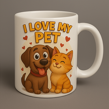 Caneca especial de pet personalizada