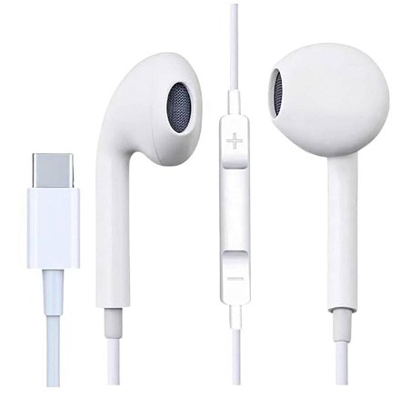 Fone de ouvido com fio Tipo C