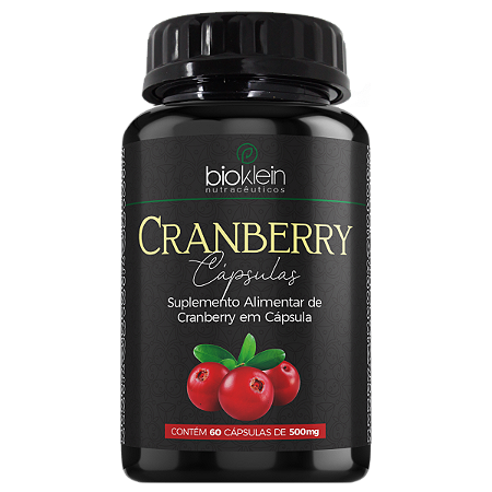 Cranberry Extrato 500mg – 60 Cápsulas | Bioklein – Saúde Urinária e Ação Antioxidante Natural