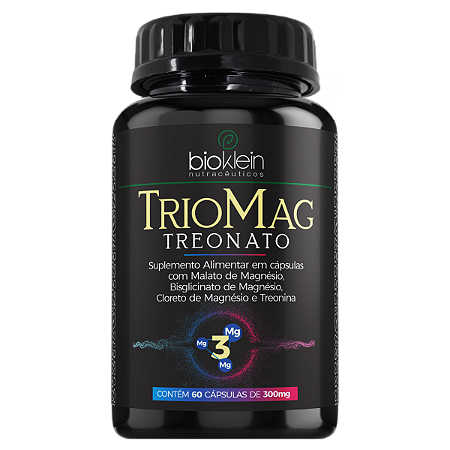 Triomag 550mg – 60 Cápsulas | Bioklein – Magnésio com Treonina para Sono, Músculos e Sistema Nervoso