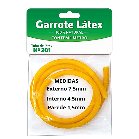 Elástico Garrote Nº201 – 1 Metro | Látex Borracha Tripa Mico | Labilife – Flexível, Resistente e Profissional