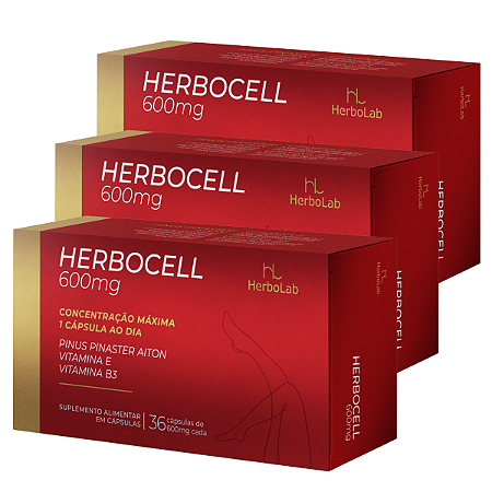 Pinus Pinaster Herbolab 36 Cápsulas – Alta Concentração Vascular e Pele