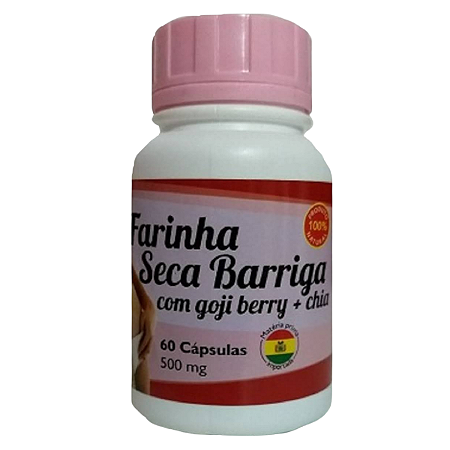 Emagrecedor Seca Barriga –  60 Cápsulas – Queima de Gordura e Redução de Medidas